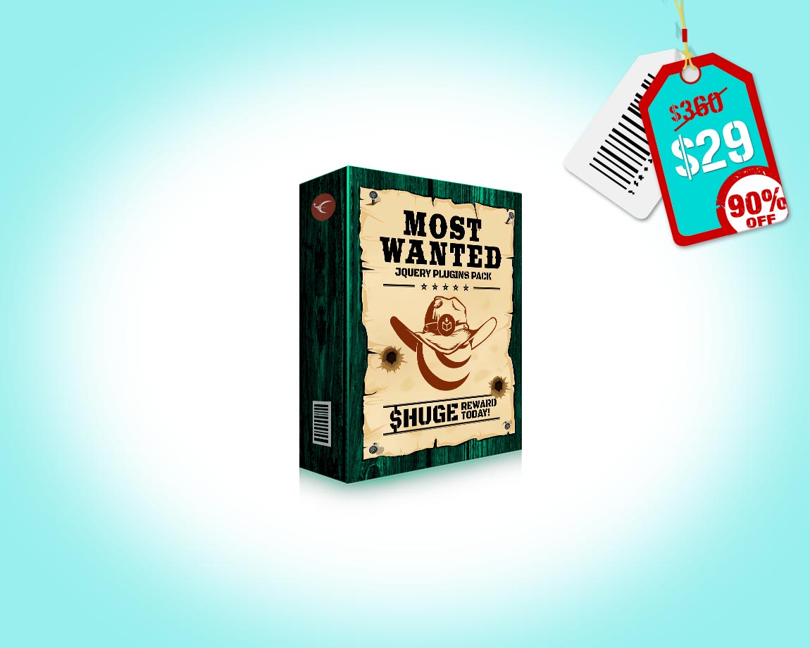 Most Wanted jQuery Plugins Pack - 27 – and counting – Most Wanted jQuery Plugins